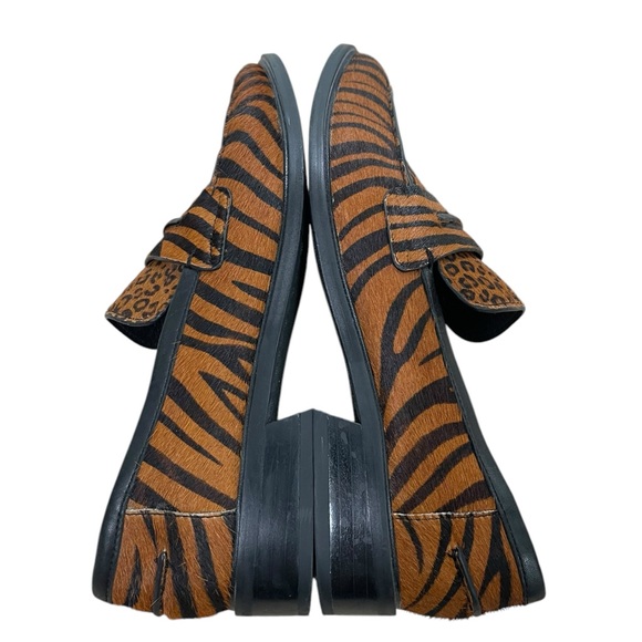 Franco Sarto A-Irena 2 Animal Print Leo Upper Leather Loafers Women Size 7M - Picture 5 of 11